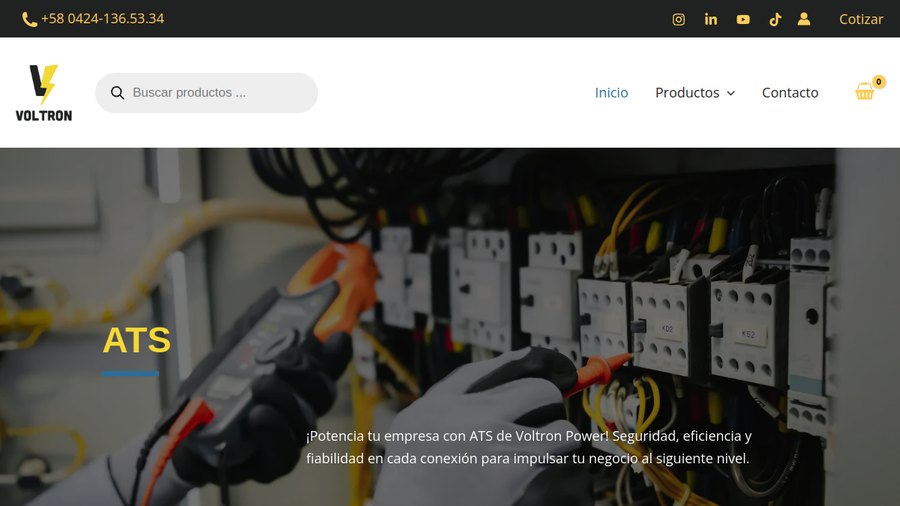 Sitio web de Voltron Power
